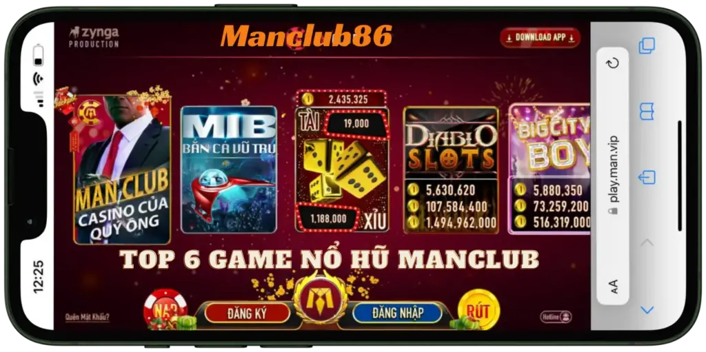 Giới thiệu Top 6 game nổ hũ uy tín tại Manclub