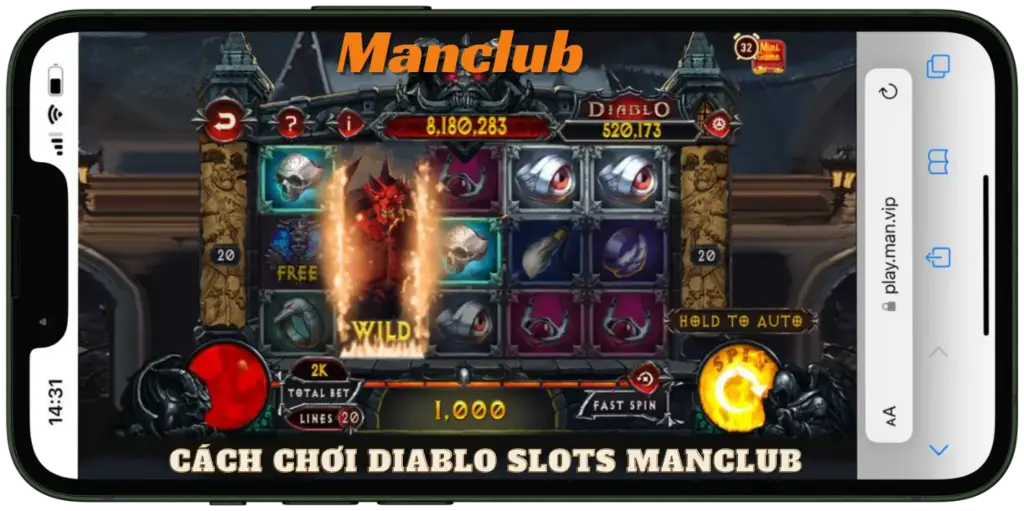 Cách chơi diablo slots Manclub