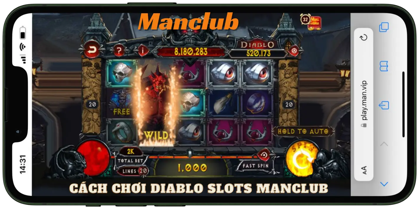 Cách chơi diablo slots Manclub