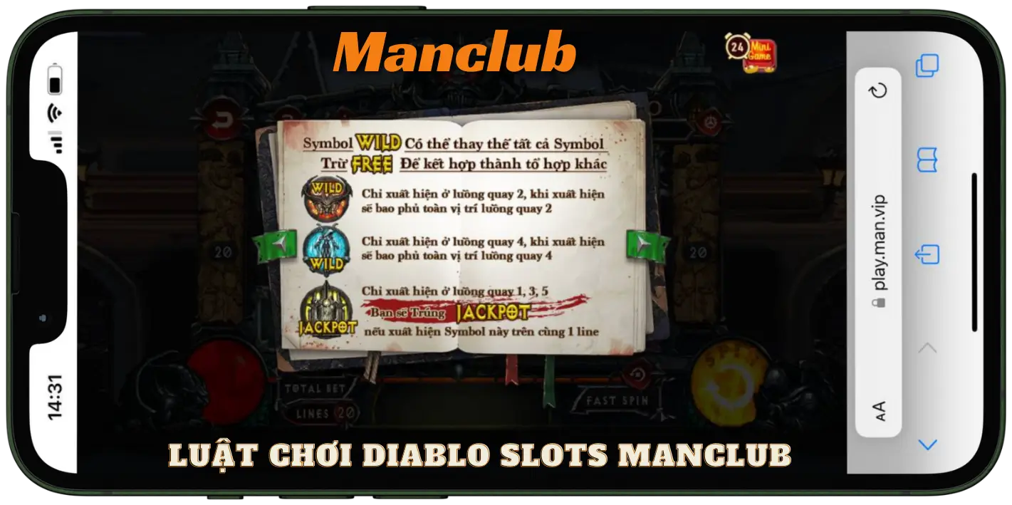 Luật Chơi Game Nổ Hũ Diablo Slots Manclub