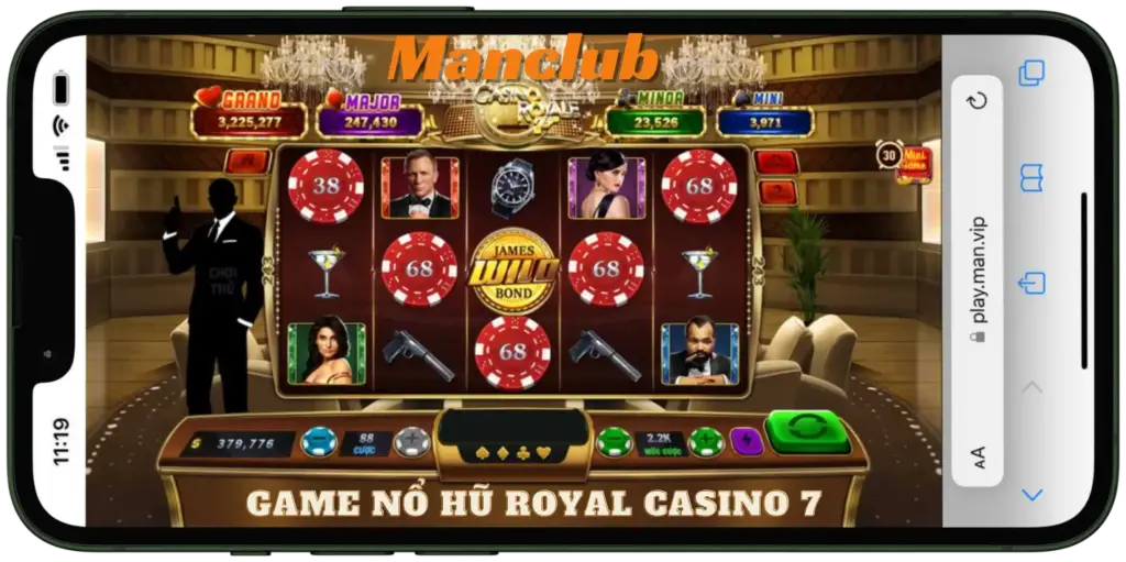 Casino Royal 7 - Cách chơi và luật chơi tại Manclub 1 Game Nổ Hũ Royal Casino 7 manclub